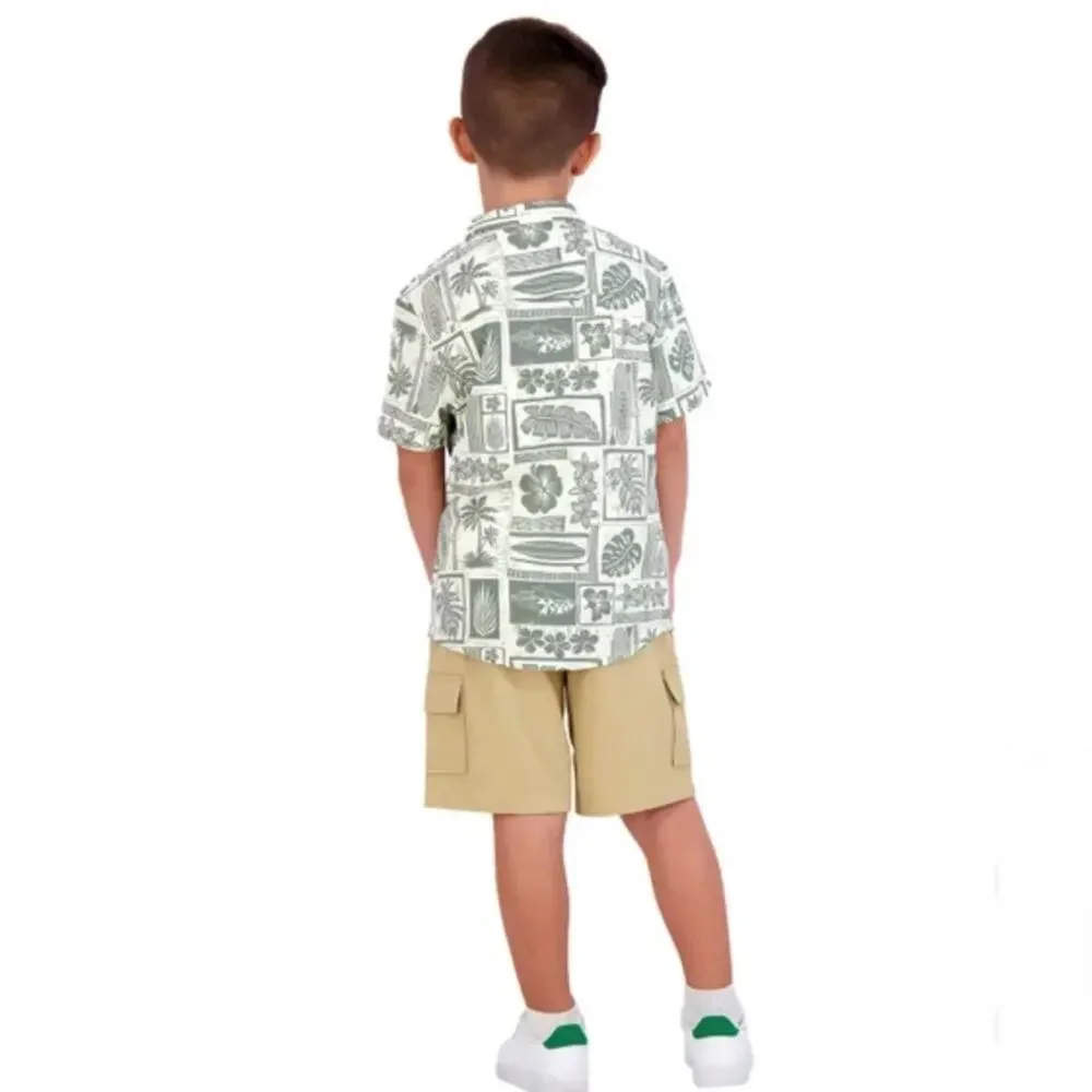 Tommy Bahama Boy’s Tropical Shirts Cargo Shorts Size 6 NWT